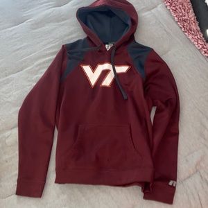 Maroon Virginia Tech Russel Hoodie